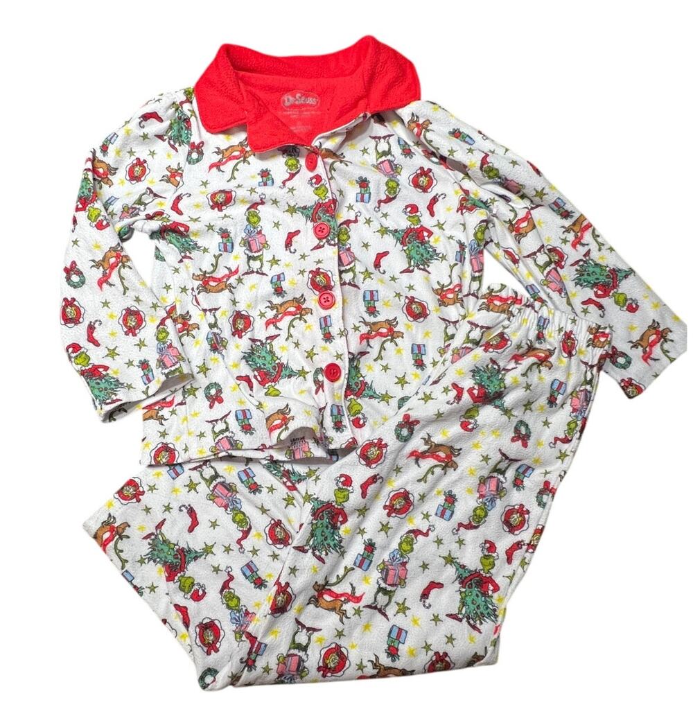 Dr. Suess the Grinch Christmas Pajamas Size 4T